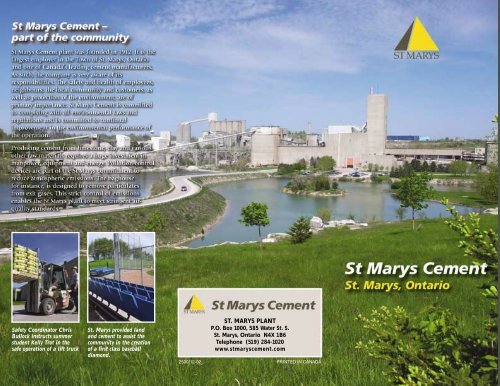 St. Marys Plant Brochure - St Marys Cement