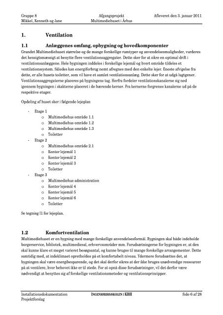 Projektforslag - Ventilationsrapport (pdf) - Urban Mediaspace Aarhus