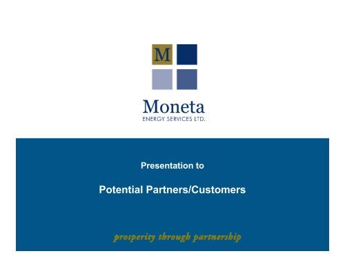 Moneta Overview Presentation - Innovative Energy Consulting ...