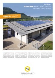 Datenblatt SOLPOWER GM572L - pro solar Solarstrom GmbH