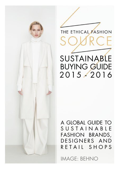 Sustainable Buying Guide 15-16