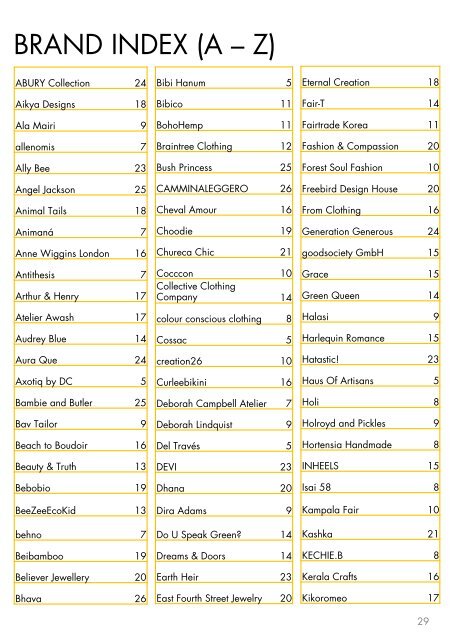 Sustainable Buying Guide 15-16