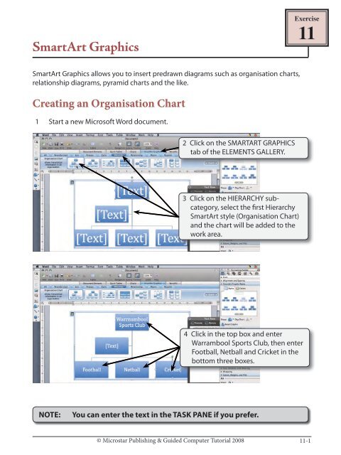 Picture Organization Chart Smartart Graphic