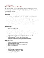 Animal Behavior - Disney Careers Animal Behavior - Disney Careers
