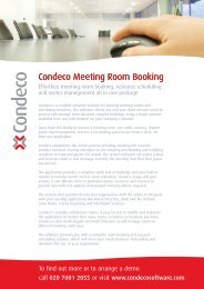 Condeco Meeting Room Booking Condeco Meeting Room ... - Granteq