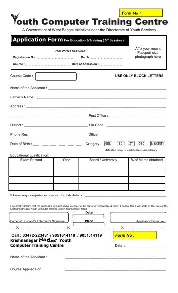 Application Form