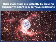 Death of Stars - Ann Arbor Earth Science