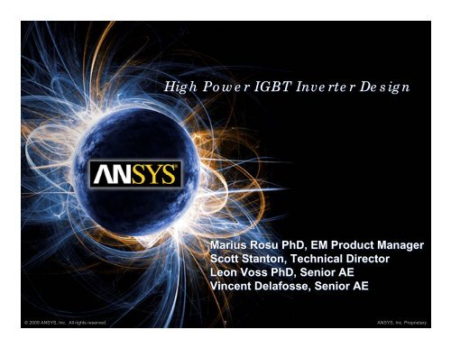 High Power IGBT Inverter Design - Ansys