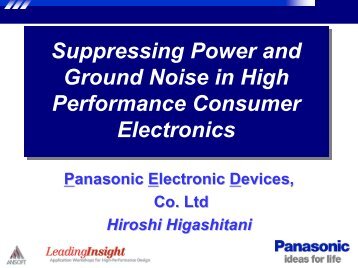 Suppressing Power and Ground Noise in High Performance ...