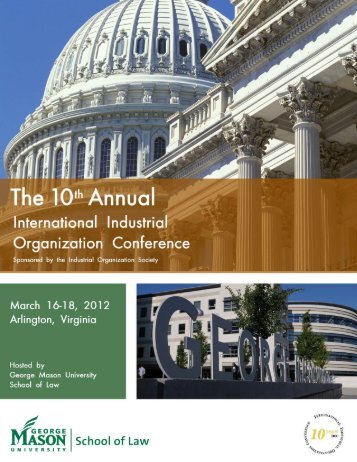 2012 IIOC Printed Program - Industrial Organization Society