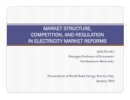 market structure, competition, and regulation in electricity market ...