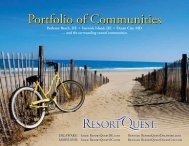 Portfolio of Communities - ResortQuest Real Estate