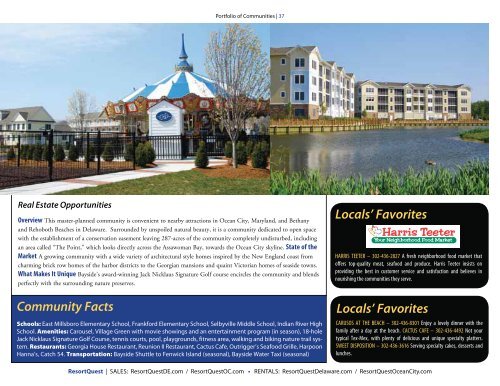 Portfolio of Communities - ResortQuest Real Estate
