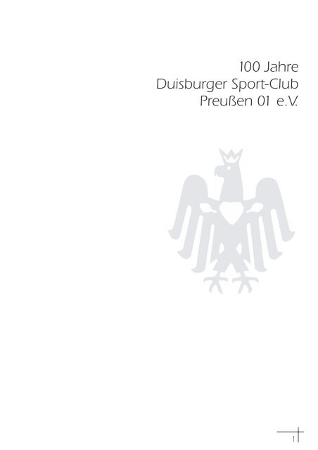 100 Jahre Duisburger Sport-Club PreuÃen 01 e.V. - DSC PreuÃen ...