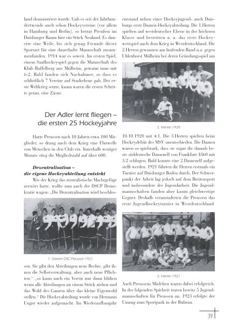 100 Jahre Duisburger Sport-Club PreuÃen 01 e.V. - DSC PreuÃen ...