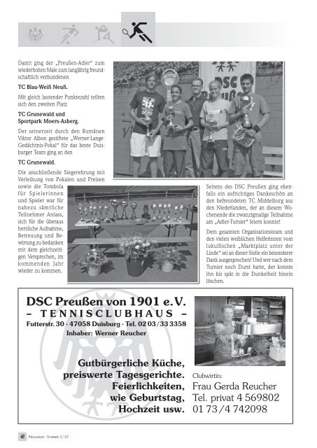 2/2007 - DSC PreuÃen von 1901 e.V.