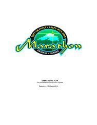 OPERATIONAL PLAN For the Marathon ... - Marathon Ontario