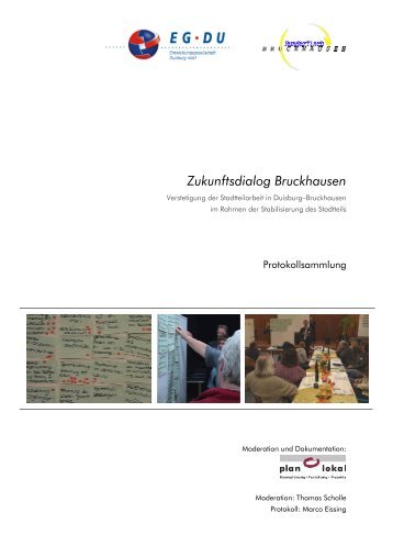 Protokollsammlung "Zukunftsdialog Bruckhausen" - Duisburg