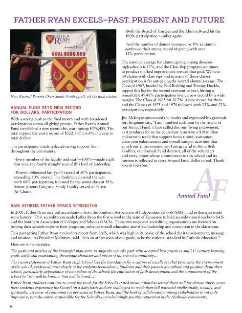 Read the Summer 2013 Issue! - Father Ryan High School