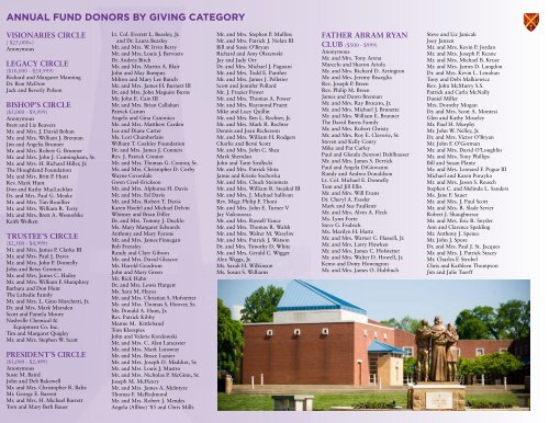 Annual Report 2010-2011 - Father Ryan High School