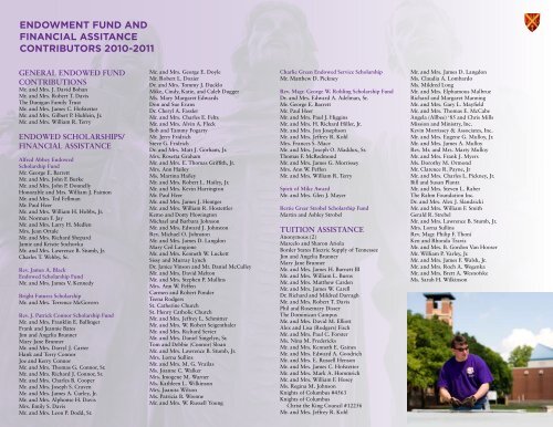 Annual Report 2010-2011 - Father Ryan High School