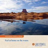 Lake Powell Resorts & Marinas Houseboat Rental Guide