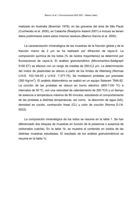 XVI ReuniÃ³n CientÃ­fica de la Sociedad EspaÃ±ola de Arcillas - Libro ...