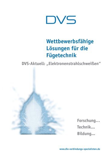 Elektronenstrahlschweißen - DVS