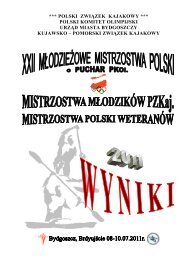 MÅodzieÅ¼owe Mistrzostwa Polski - Polski ZwiÄzek Kajakowy