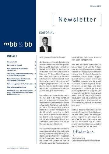 Newsletter 16 / Oktober 2010 (1.603 kb) - Buchalik BrÃ¶mmekamp