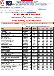 ACTIV TOURS & TRAVELS - Activ Tours ERP