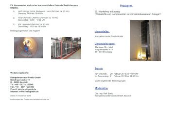 Programm Veranstalter - Kompetenzcenter Streib GmbH