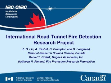 International Road Tunnel Fire Detection Research Project - istss