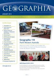 January 2013 - Australian Geography Teachers Association