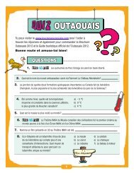 QUiZ OUTAOUAIS - Tourisme Outaouais