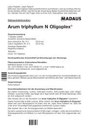 Arum triphyllum N OligoplexÂ® - Madaus