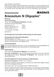 Kreosotum N OligoplexÂ® - Madaus