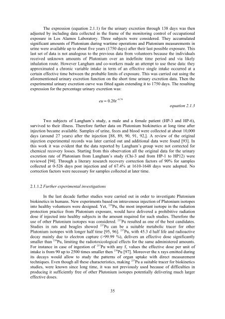 Plutonium Biokinetics in Human Body A. Luciani - Kit-Bibliothek - FZK