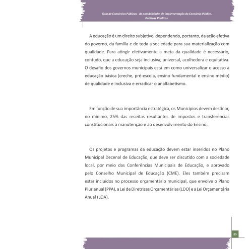 Guia ConsÃ³rcios PÃºblicos - Programa Cidades SustentÃ¡veis