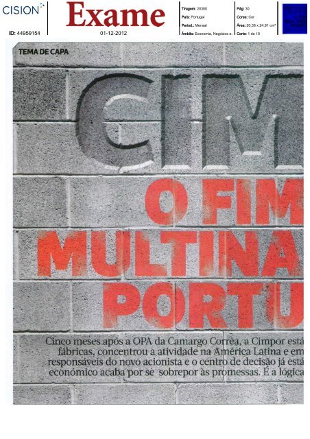 Cimpor, o fim de uma multinacional portuguesa