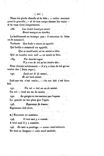 Jules DUVAL - Proverbes patois - IEO ParÃ­s - Free