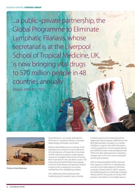 Annual Report 2008 - 2009 - Liverpool School of Tropical Medicine