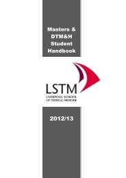 Student Handbook - Liverpool School of Tropical Medicine