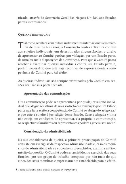 O ComitÃ© Contra a Tortura - Gabinete de DocumentaÃ§Ã£o e Direito ...