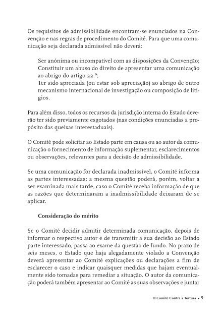 O ComitÃ© Contra a Tortura - Gabinete de DocumentaÃ§Ã£o e Direito ...