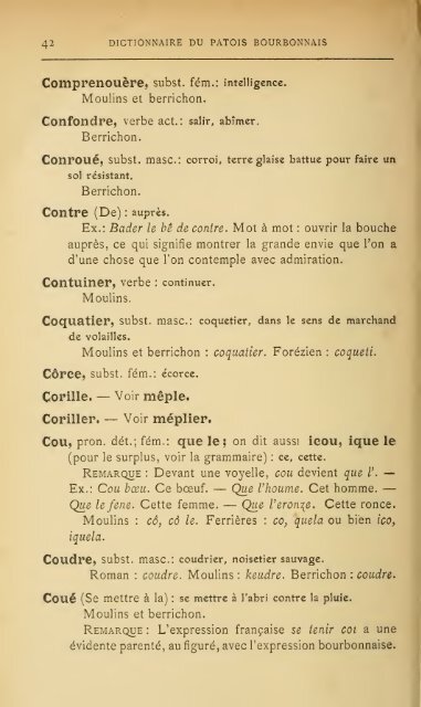 Grammaire et dictionnaire du patois bourbonnais - IEO ParÃ­s - Free