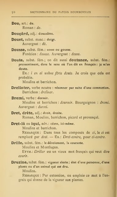 Grammaire et dictionnaire du patois bourbonnais - IEO ParÃ­s - Free