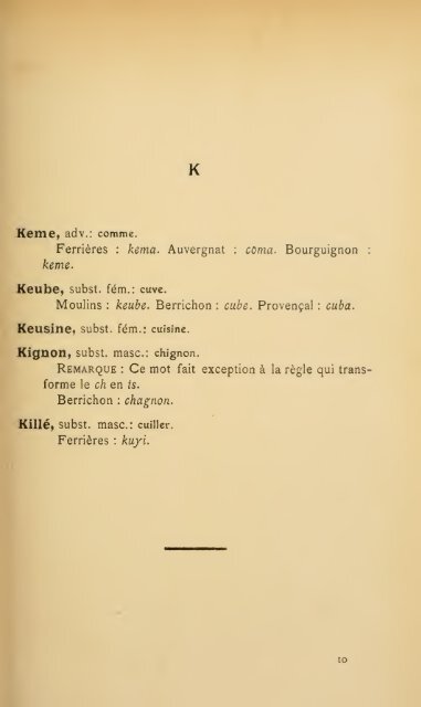 Grammaire et dictionnaire du patois bourbonnais - IEO ParÃ­s - Free