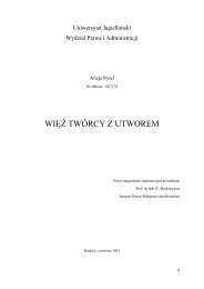 praca magisterska Alicji Rytel_1310927925.pdf - Instytut Prawa ...