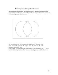 X. Venn Diagrams of Categorical Statements